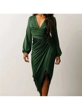 long sleeve maxi dress for work Eterne